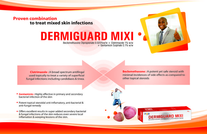 Source promotional artwork for DERMIGUARD MIXI